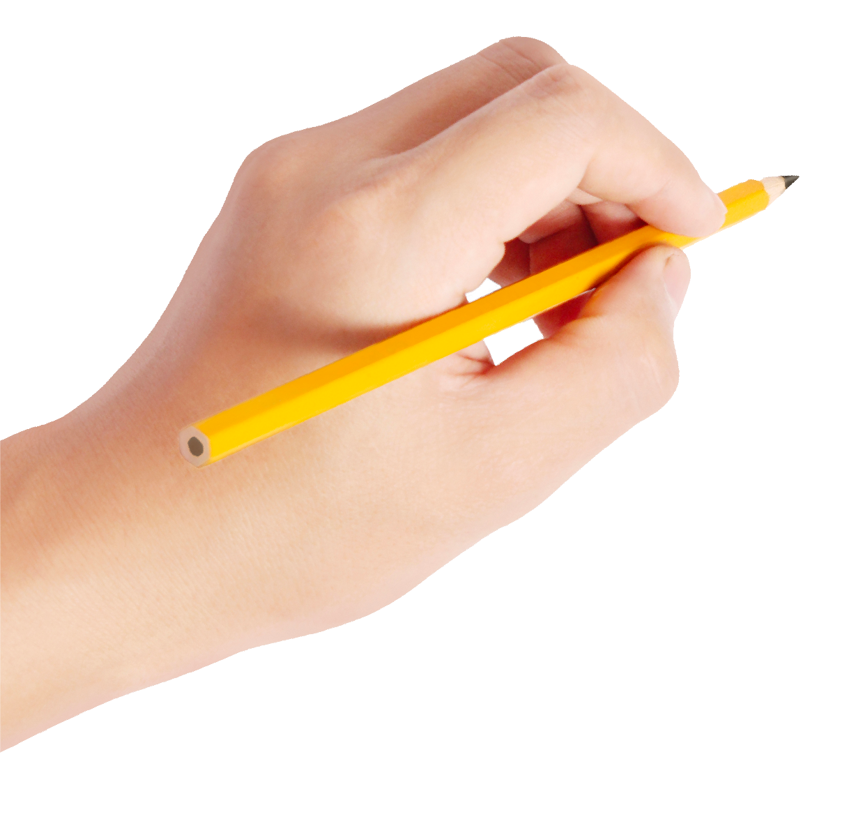 main tenant un crayon